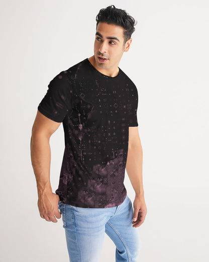 Pink Mushroom pattern Men's All-Over Print Tee