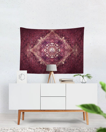 Mushroom Buddha Tapestry 80"x60"