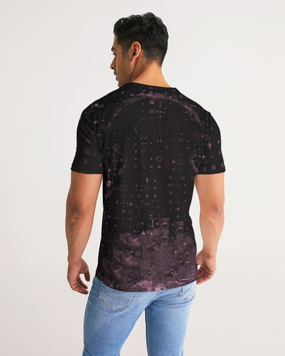 Pink Mushroom pattern Men's All-Over Print Tee