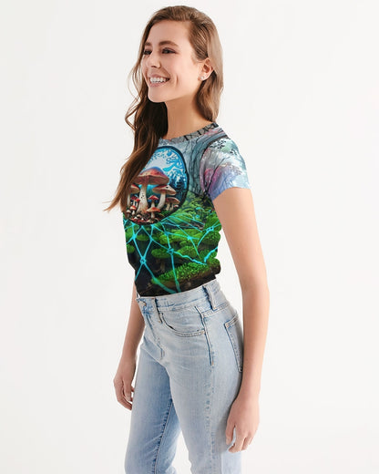 exhalted Forest of Fungi Women's All-Over Print Tee