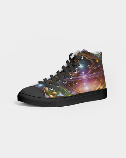 Opulence Men's Hightop Canvas Shoe - Black