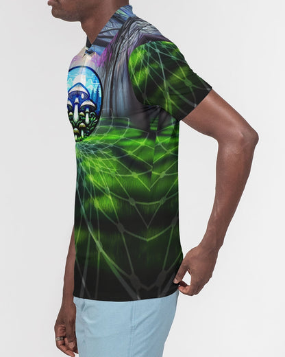 Fungi Forest Men's Slim Fit Short Sleeve Polo