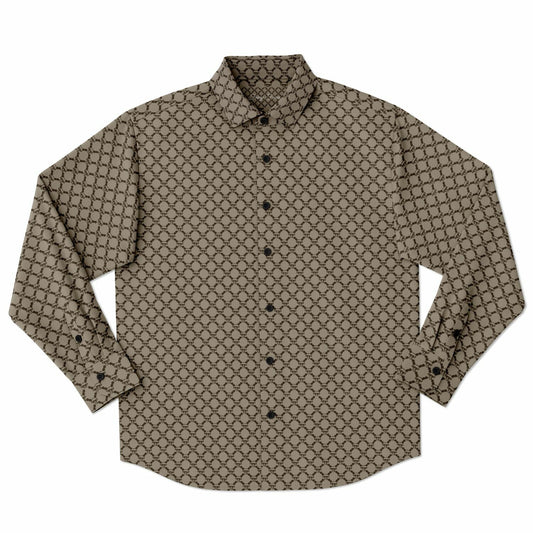 Mushroom Guzzi Long Sleeve Button Down Shirt