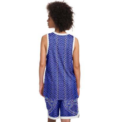 Blue Cheetah Basketball Set Rib