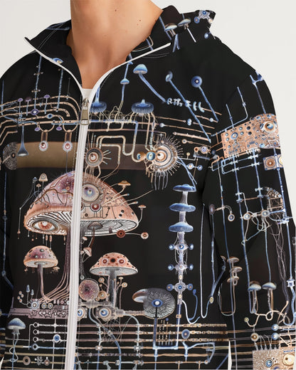 Mushroom Circuitry (Dark) Windbreaker