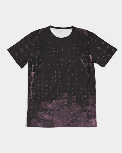 Pink Mushroom pattern Men's All-Over Print Tee