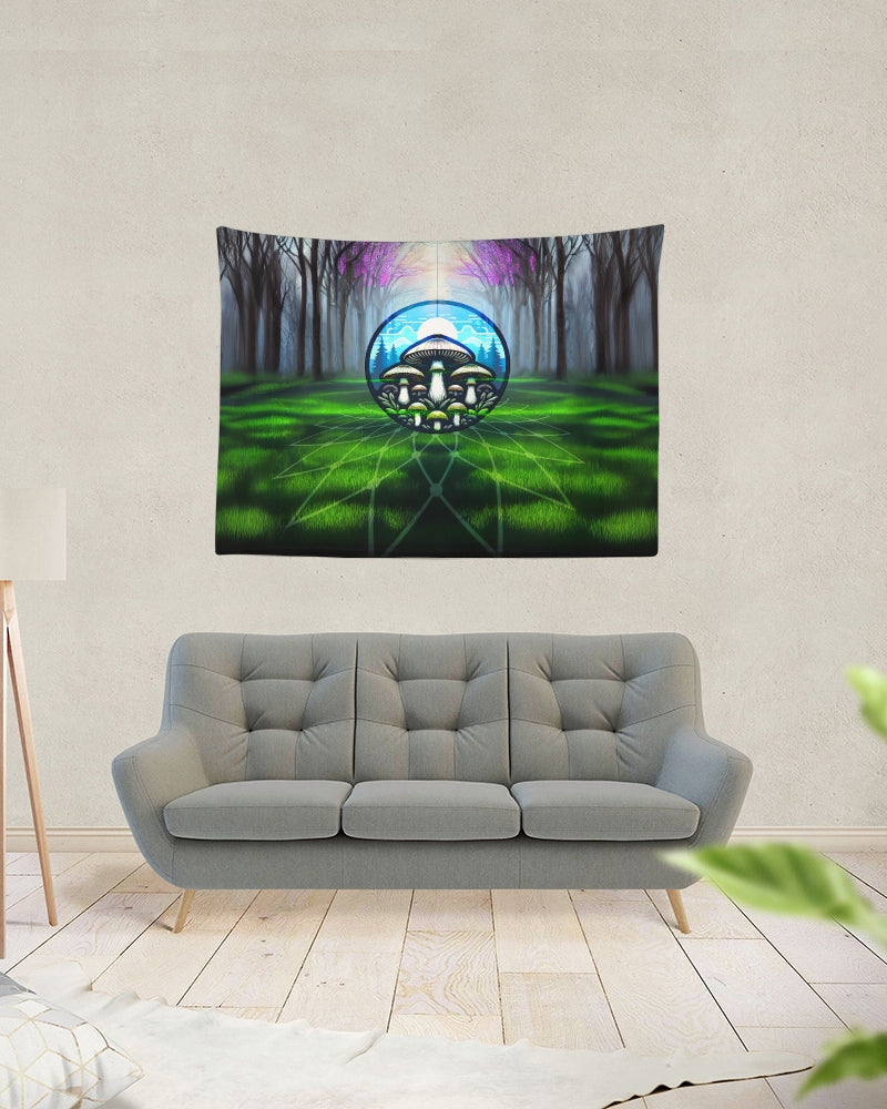 Fungi Focus Forest Tapestry 80"x60"