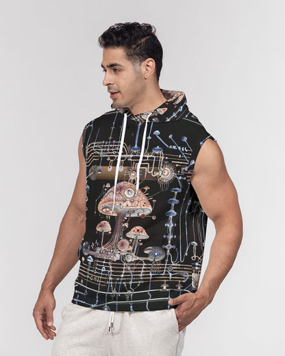 Mushroom Circuitry (Dark) Sleeveless Hoodie