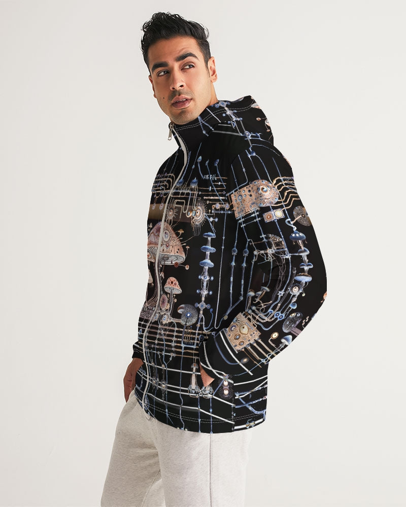 Mushroom Circuitry (Dark) Windbreaker