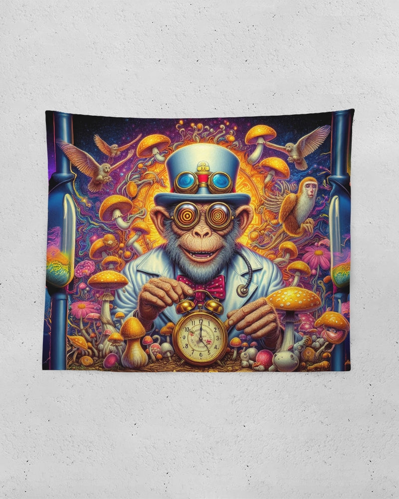 Dr Time Monkey Tapestry 60"x51"