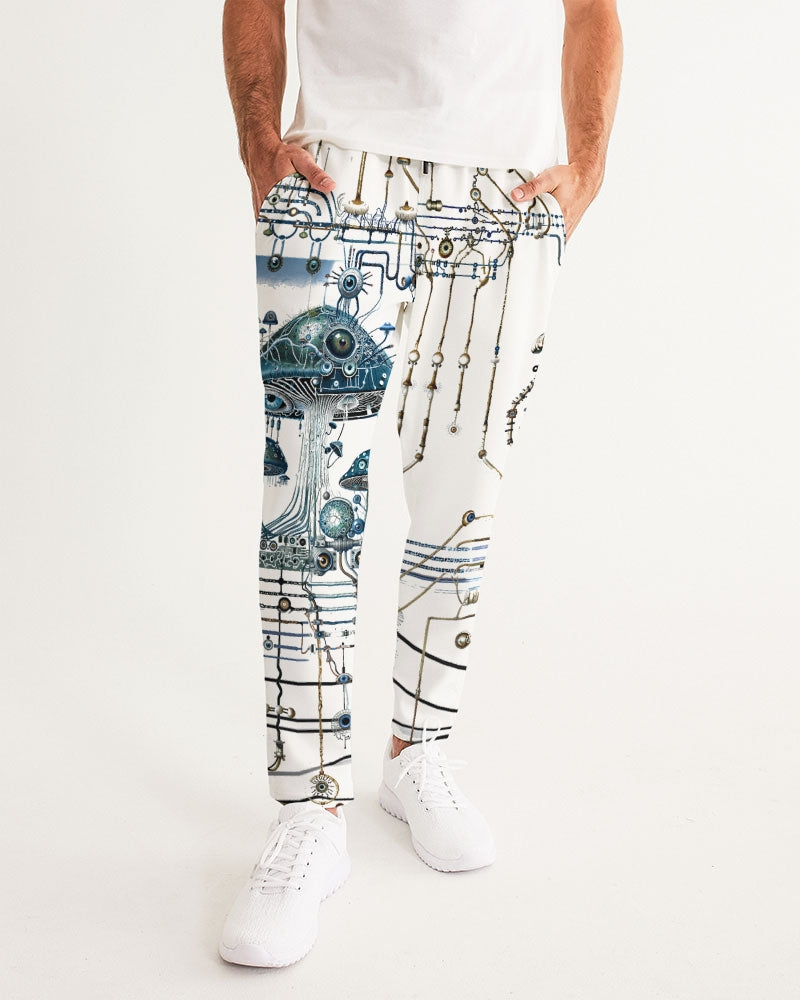 Mushroom Circuitry Men's All-Over Print Joggers