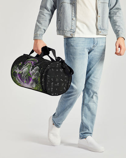 Mushroom Grid Sports Duffle Bag