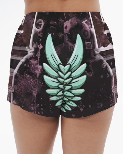 Happy Fungi Women's Satin Pajama Shorts