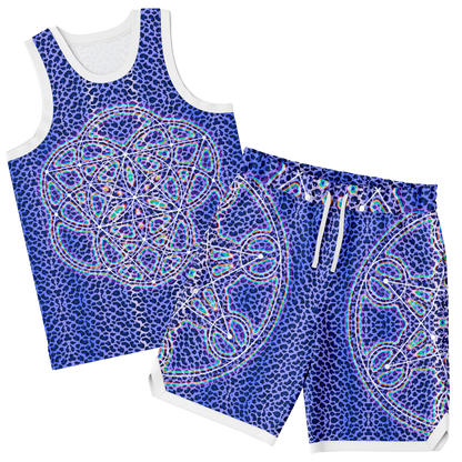 Blue Cheetah Basketball Set Rib