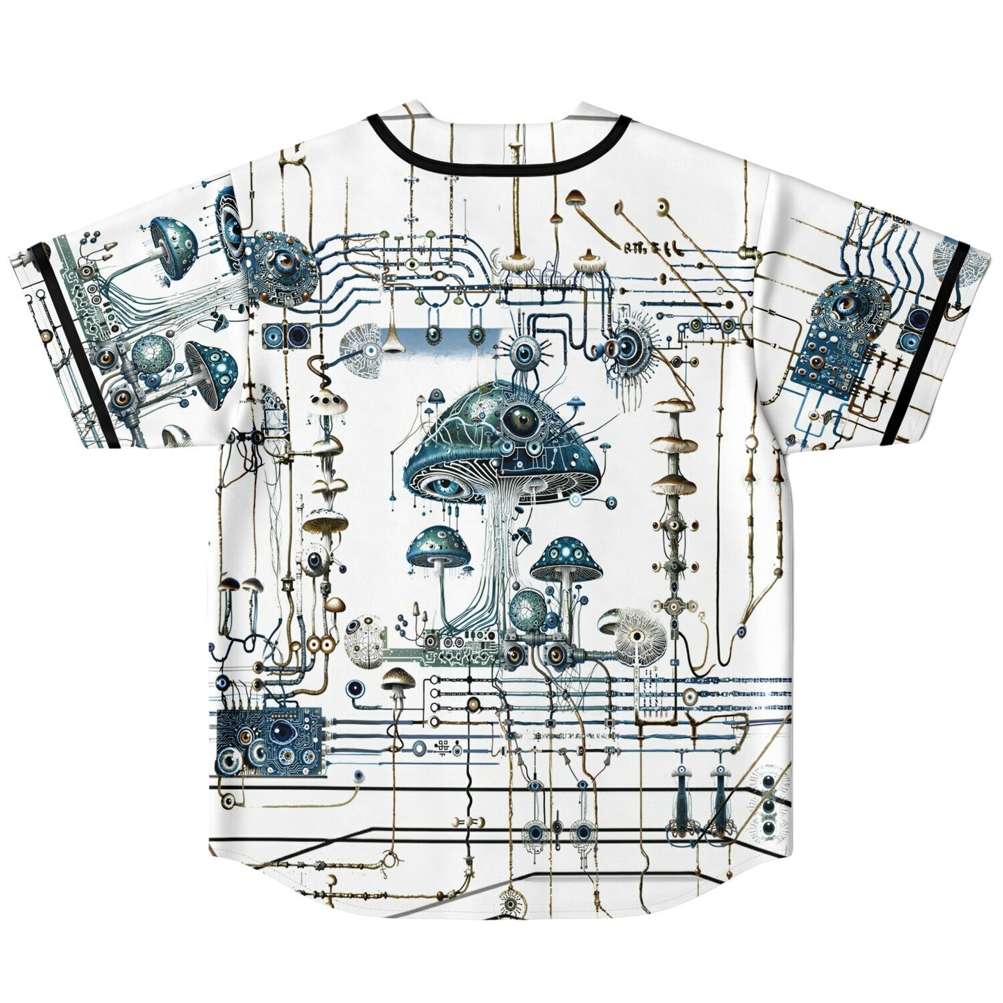 Mushroom Circuitry Reversible Baseball Jersey