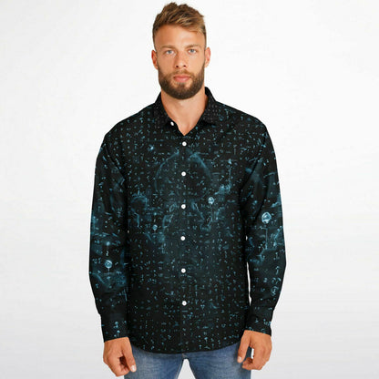 Lord Fungi Long Sleeve Button Down Shirt