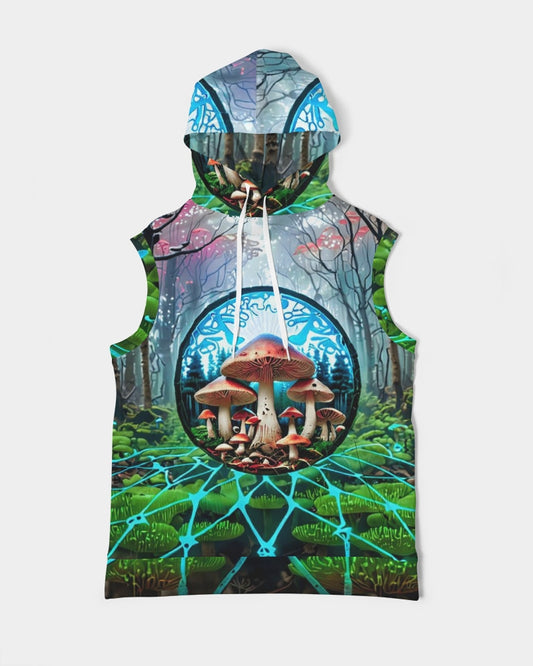 Exhalted Forest of Fungi Men's Sleeveless Hoodie