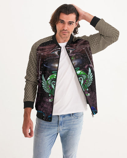 Happy Fungi Men's All-Over Print Bomber Jacket