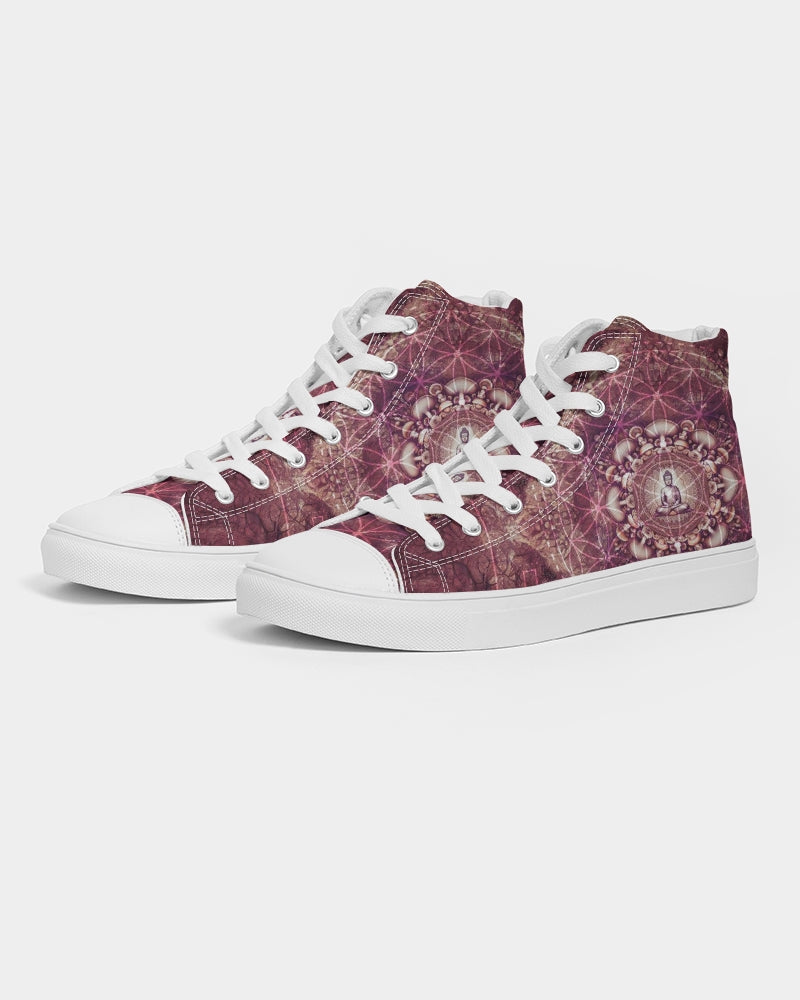 Mushroom Buddha Men's Hightop Canvas Shoe