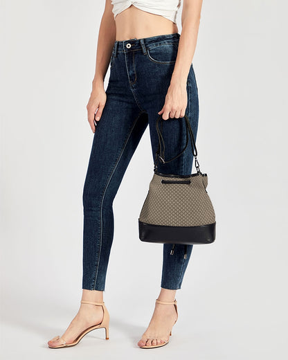 Mushroom Goozi Mini Drawstring Bucket Bag