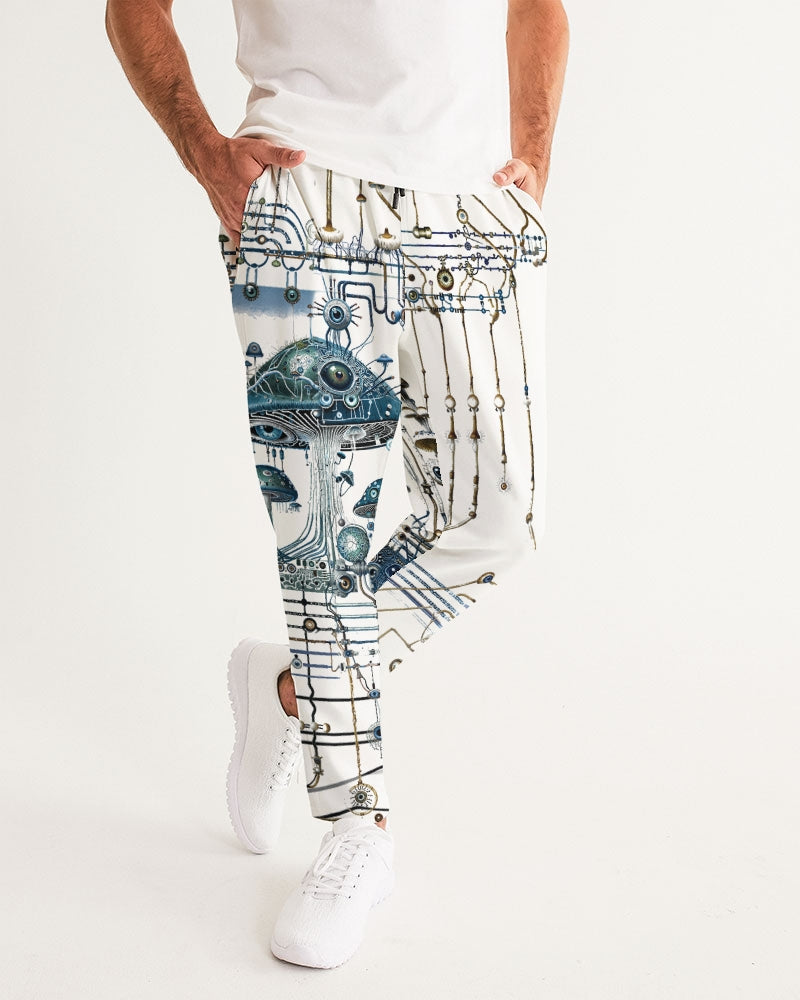 Mushroom Circuitry Men's All-Over Print Joggers