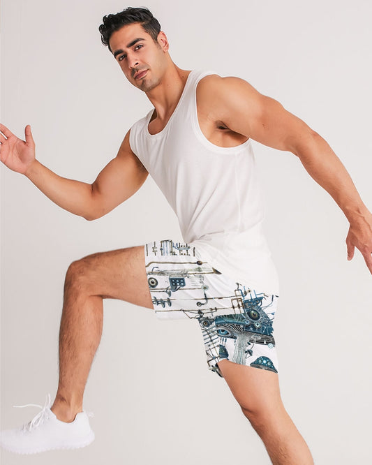 Mushroom Circuitry Jogger Shorts