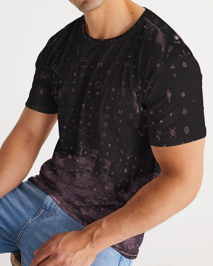 Pink Mushroom pattern Men's All-Over Print Tee