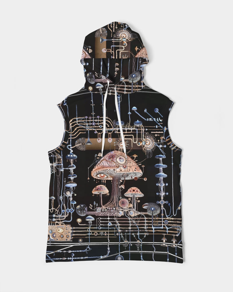 Mushroom Circuitry (Dark) Sleeveless Hoodie