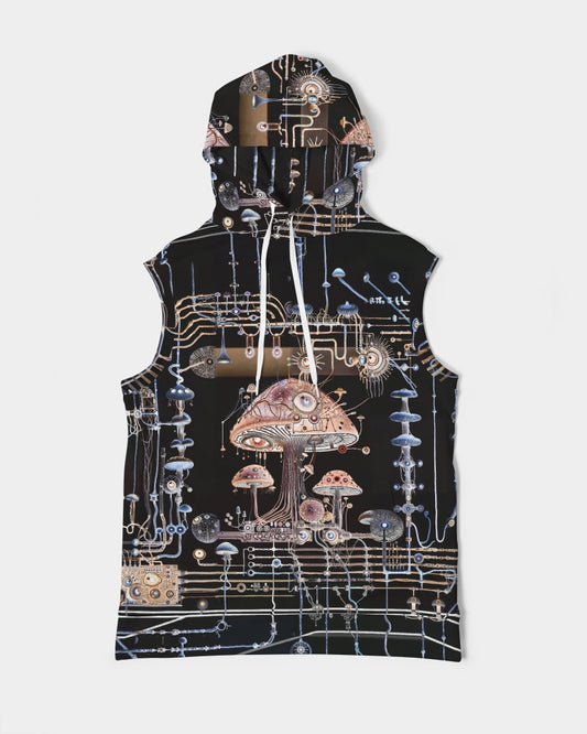 Mushroom Circuitry (Dark) Sleeveless Hoodie