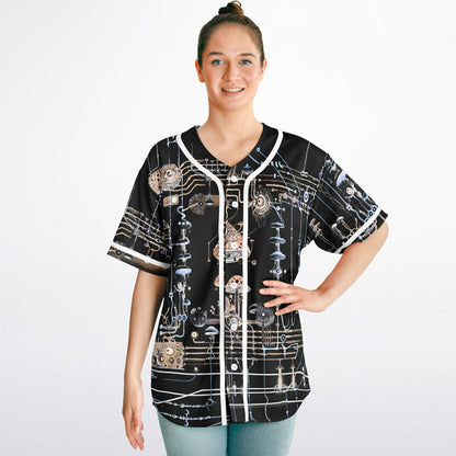 Mushroom Circuitry Reversible Baseball Jersey