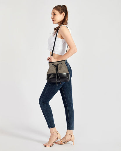 Mushroom Goozi Mini Drawstring Bucket Bag