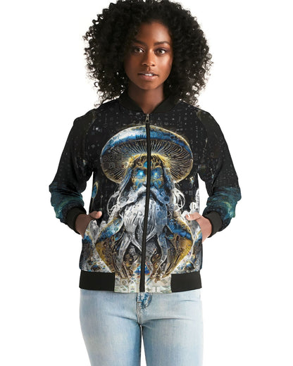 Mushroom Lord SHeets Women's Bomber Jacket