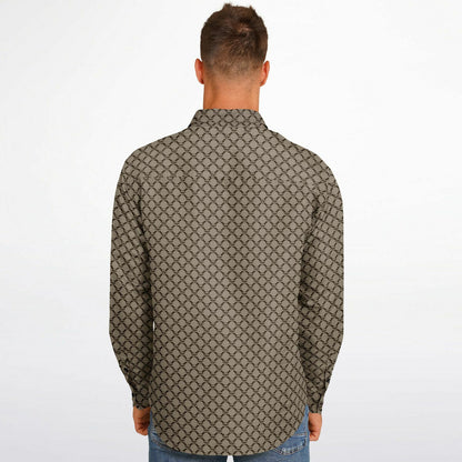 Mushroom Guzzi Long Sleeve Button Down Shirt