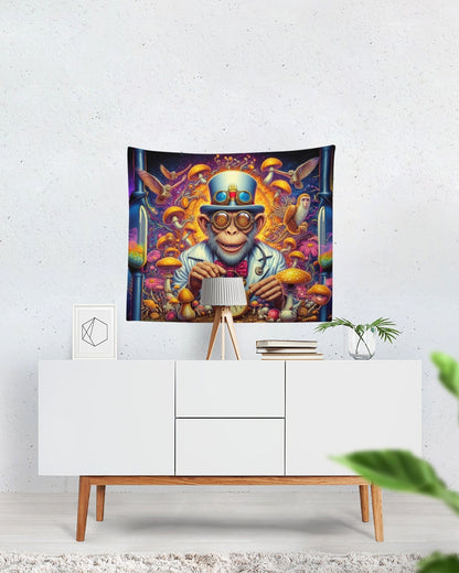 Dr Time Monkey Tapestry 60"x51"