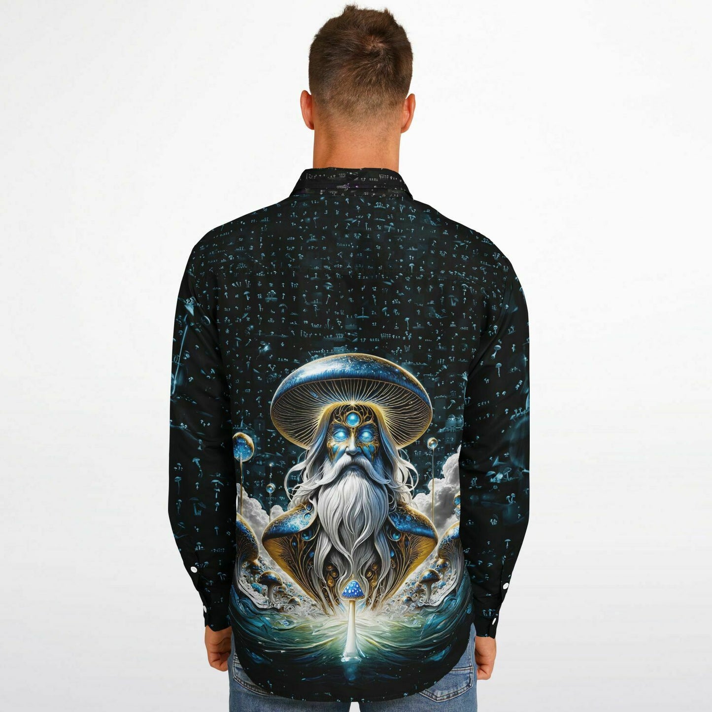 Lord Fungi Long Sleeve Button Down Shirt