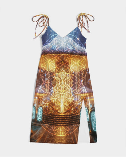 Alter Shroom Women's Tie Strap Split Dress